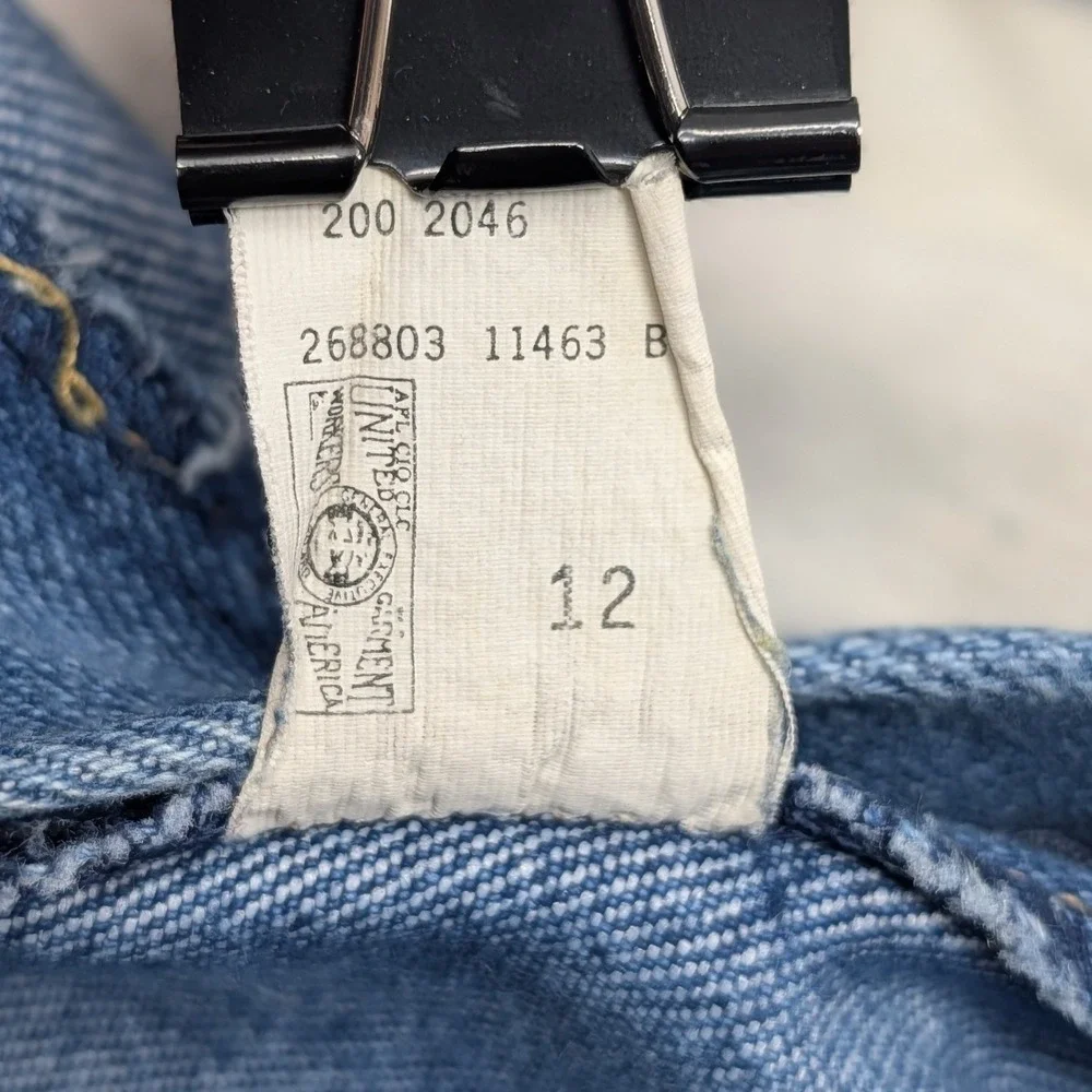 Vintage Lee Riders Mens 38x32 Blue Straight Leg Jeans Made in USA 200-2046 Denim - Picture 7 of 11